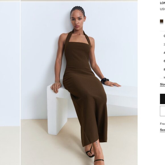 Brand new Mango Long halter-neck dress - Picture 5 of 6